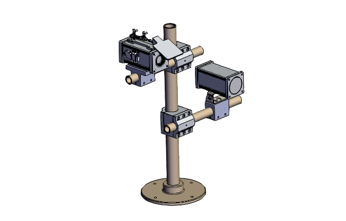 SOLIDWORKS模型图纸免费下载-定位检测相机架