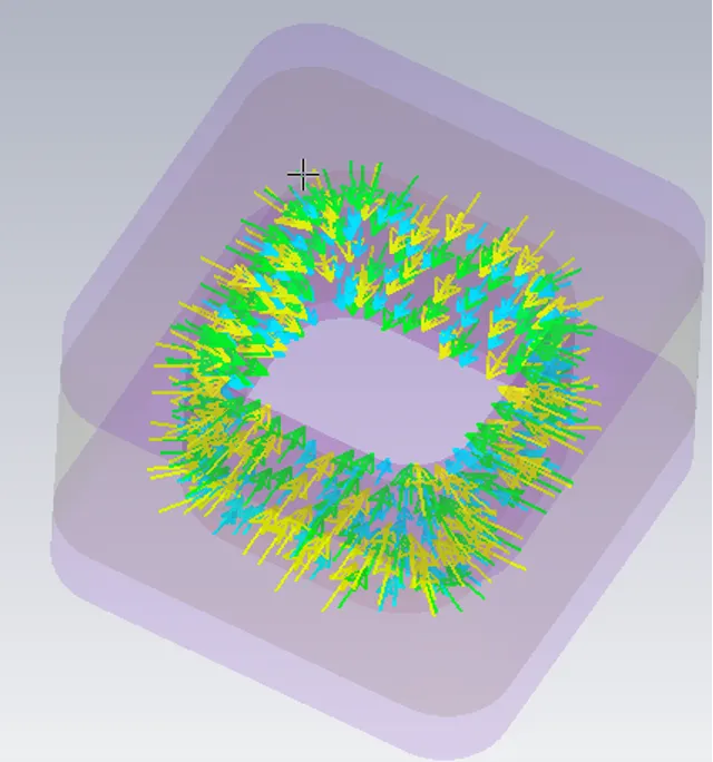 线圈中的洛伦兹力仿真
