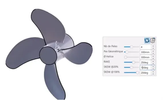 螺旋桨参数化模型