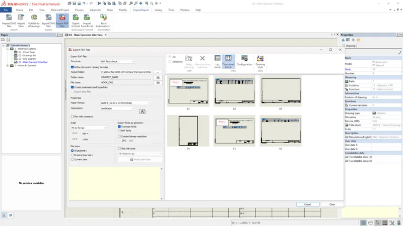 从电气导出PDF的灵活性提升