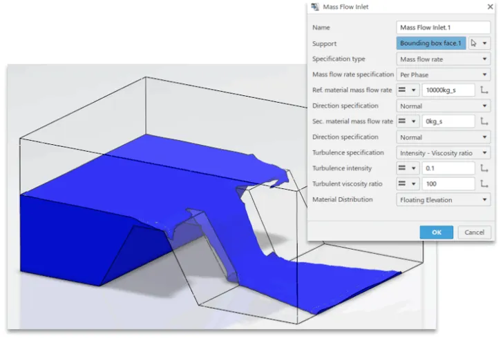 带有“浮动高程”进水口的大坝溢洪道。 带有“浮动高程”进水口的大坝溢洪道。