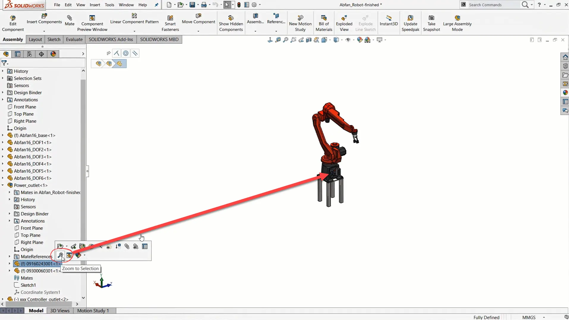 缩放至选择和上一视图