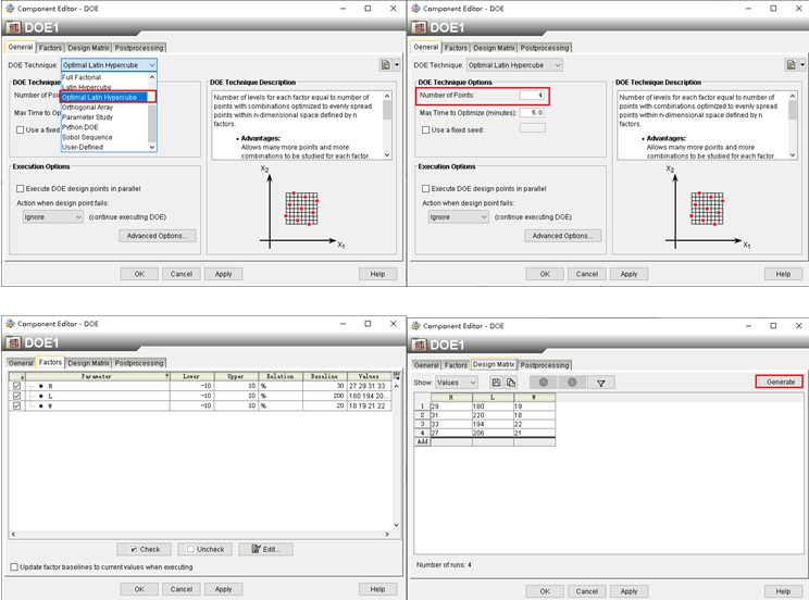 图11 DOE模块设置