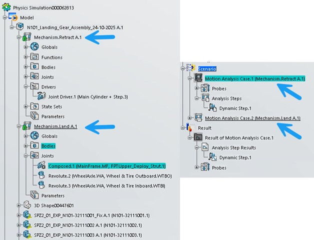 同一CAD上可以定义多种机制和运动分析。