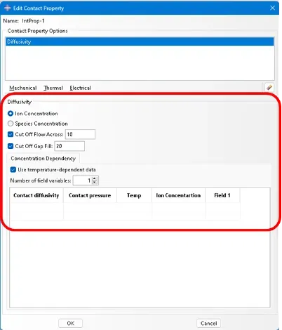 Abaqus 2026支持接触属性间隙扩散