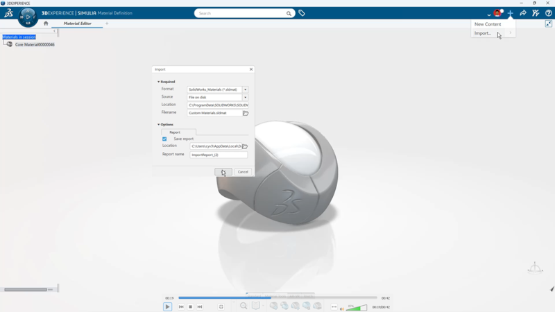 使用材料定义应用,可直接从SOLIDWORKS管理材料 使用材料定义应用,可直接从SOLIDWORKS管理材料
