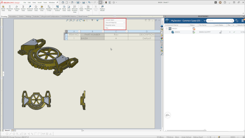可以将PLM属性与物料清单(BOM)列关联 可以将PLM属性与物料清单(BOM)列关联