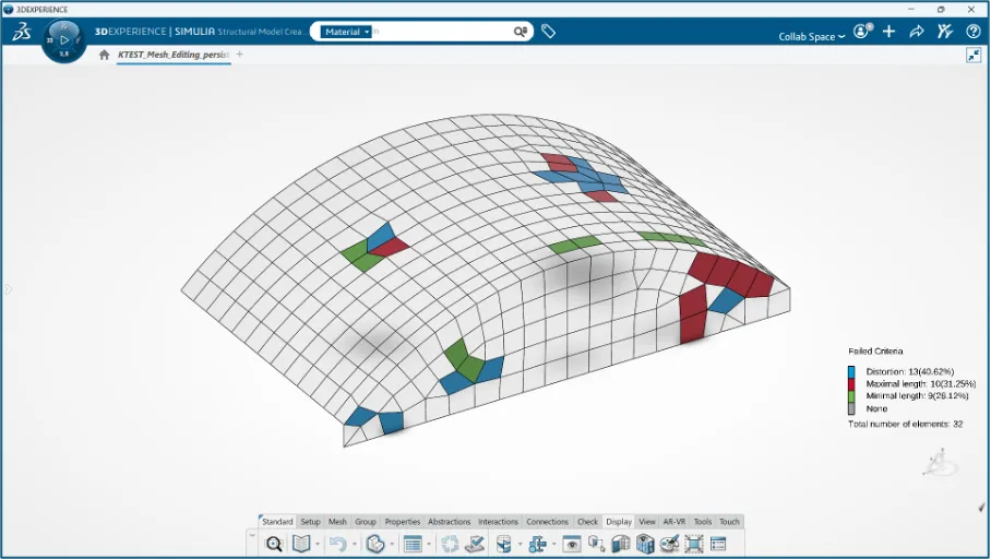 最差质量网格的可视化