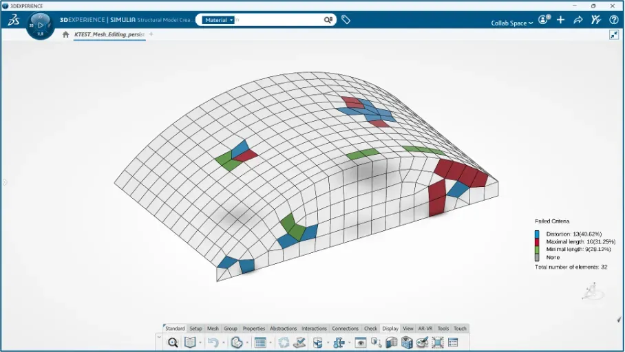 最差质量网格的可视化