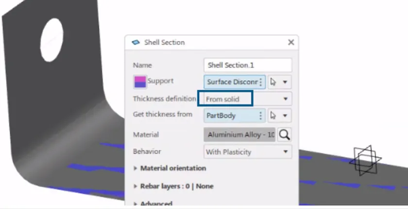 使用非均匀厚度的壳体零件