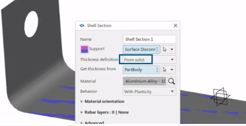 使用非均匀厚度的壳体零件