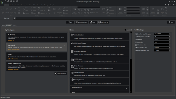 开始页面的“我的设置”标签
