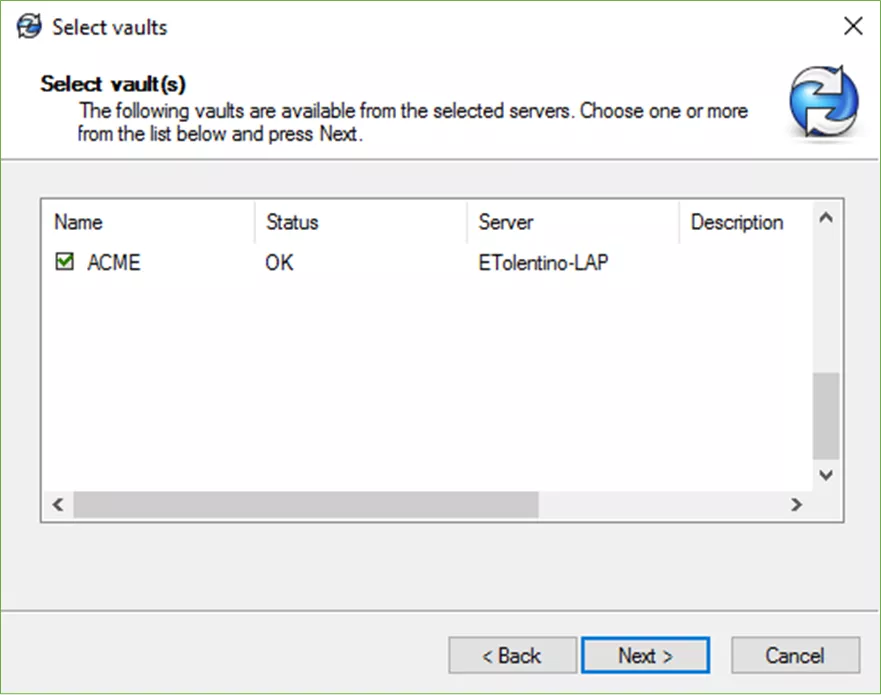 选择你想要连接的文件库，然后点击下一步。