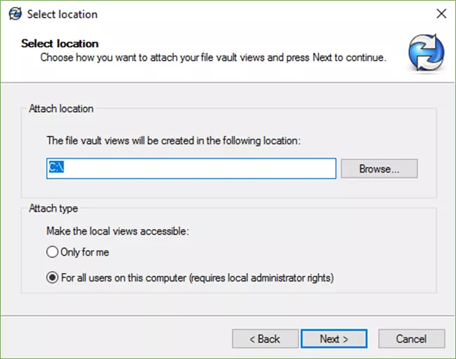建议将库视图安装在 C 盘根目录