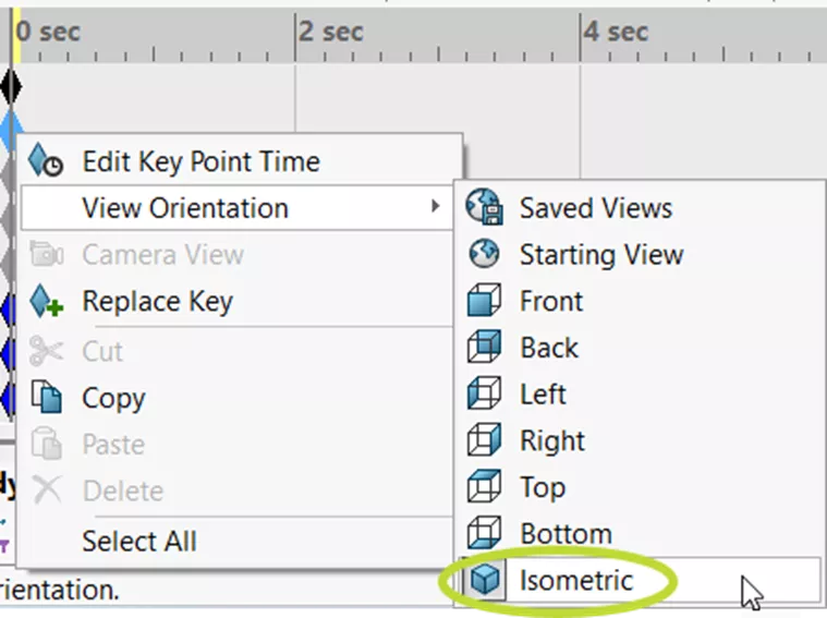 图10：右键菜单，0秒处查看视角键