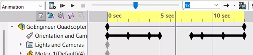 图16：移动键后的时间线