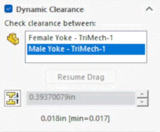 移动组件命令中的间隙计算 移动组件命令中的间隙计算