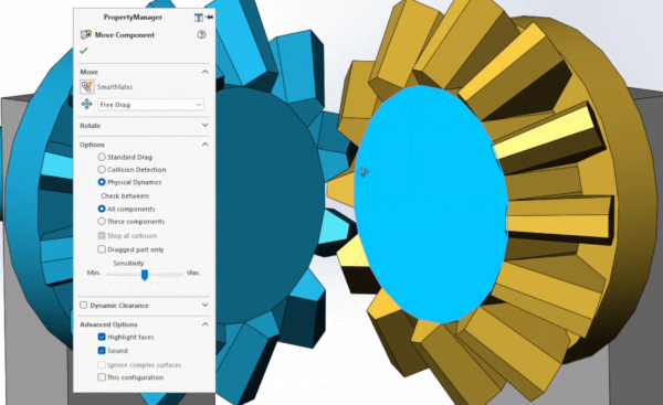 如何使用 SOLIDWORKS 中的移动零部件命令