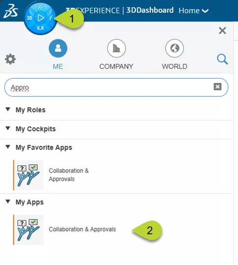 搜索或向下滚动找到协作与审批应用,该经典应用会在新的浏览器标签页中启动。 搜索或向下滚动找到协作与审批应用,该经典应用会在新的浏览器标签页中启动。