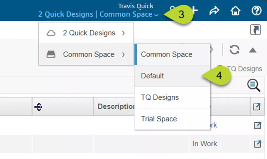 将协作空间切换为默认空间。 将协作空间切换为默认空间。