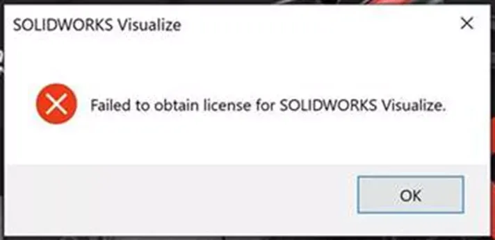SOLIDWORKS Visualize许可证获取失败的解决办法
