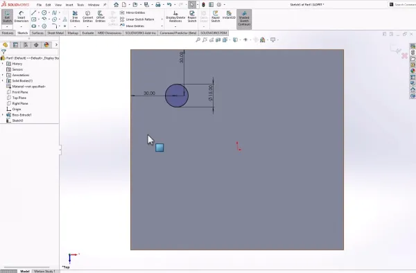 SOLIDWORKS 中孔的尺寸标注方法