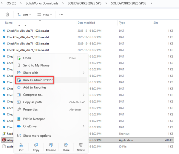 运行SOLIDWORKS的setup.exe