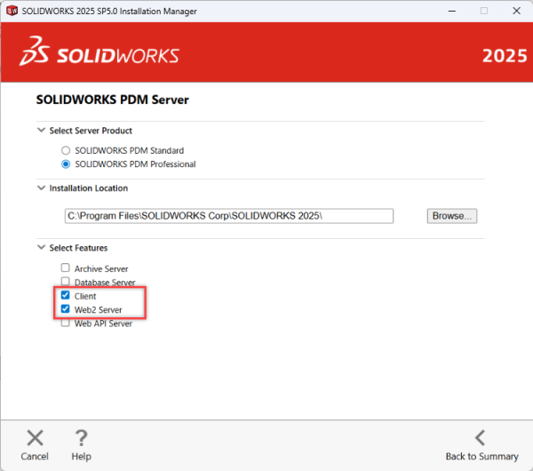 安装SOLIDWORKS PDM Web2服务器