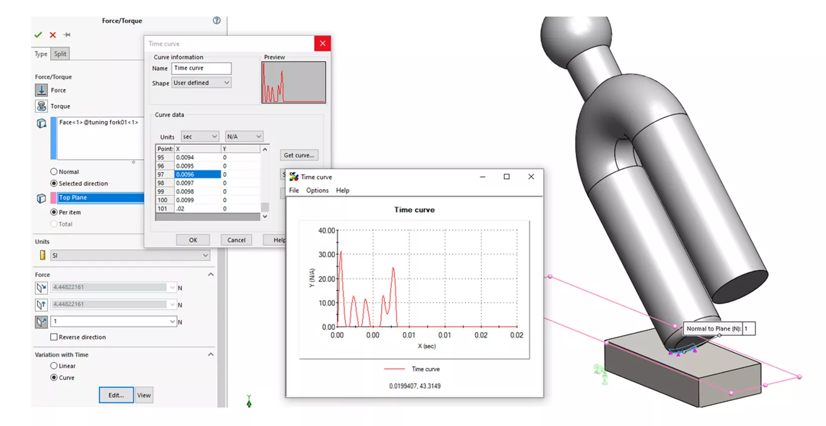 模态时程分析和响应谱分析