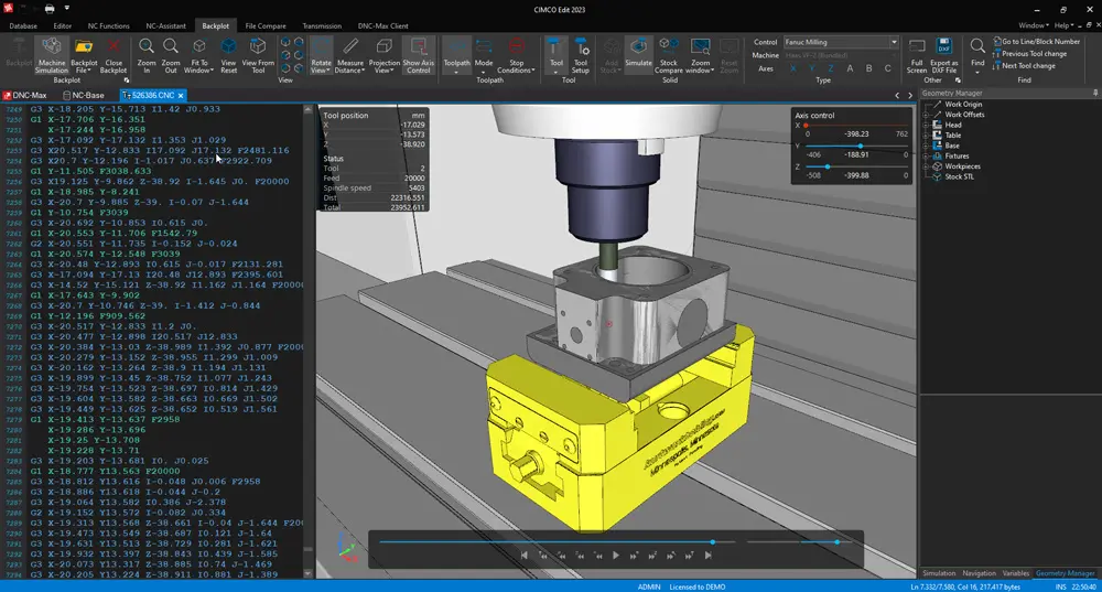 G 代码机床仿真器界面 G 代码机床仿真器界面