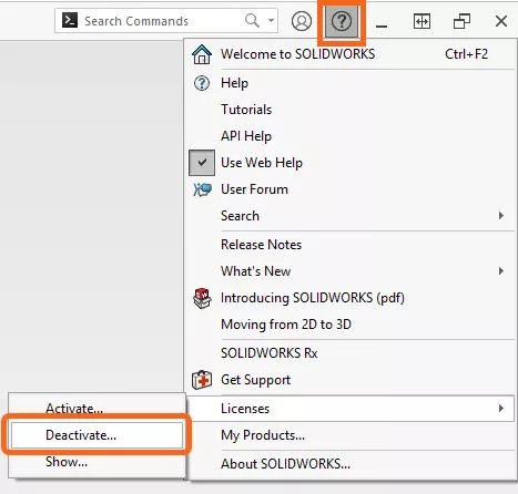 停用电脑上的当前许可证
