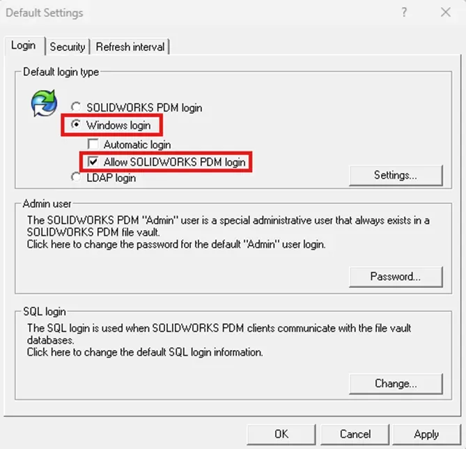 SOLIDWORKS PDM如何混合身份验证登录？