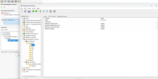 过工程数据库定义制冷参数的操作界面 过工程数据库定义制冷参数的操作界面