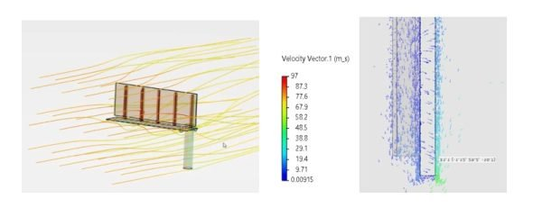 广告牌仿真项目的流体速度云图