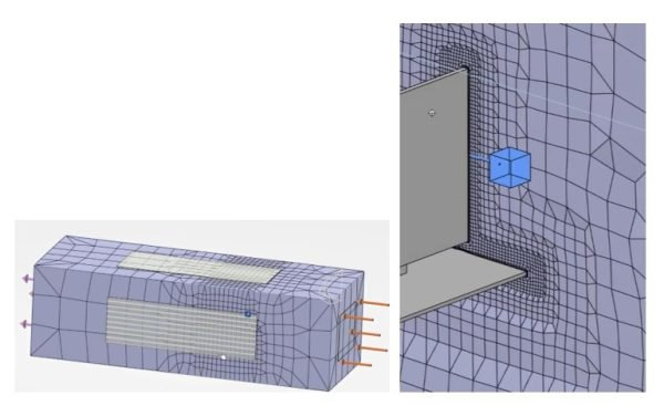划分完成的流体域网格