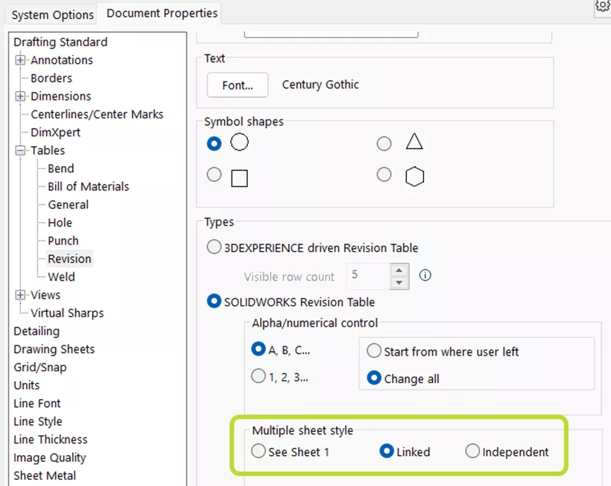 多图纸样式选项