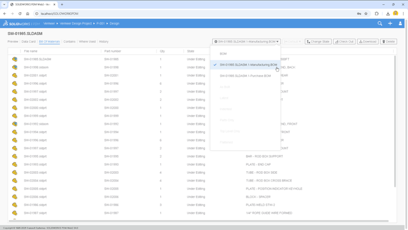 SOLIDWORKS PDM Web2 功能增强 SOLIDWORKS PDM Web2 功能增强