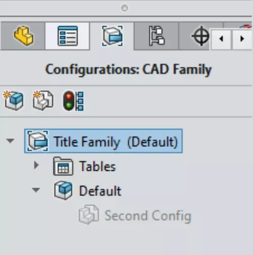 FeatureManager 设计树标签页