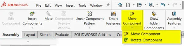 访问旋转组件命令 访问旋转组件命令