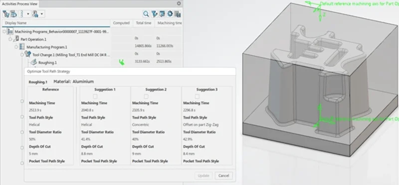 AI 驱动备选刀路策略与参数