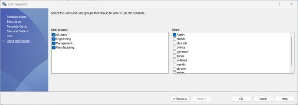 模板权限的指定 模板权限的指定