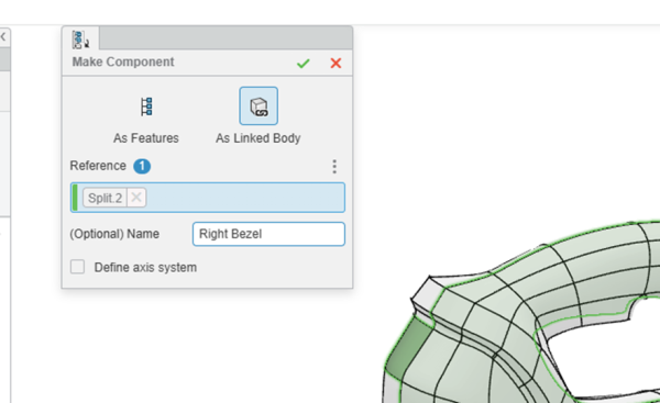 将几何集创建为链接实体
