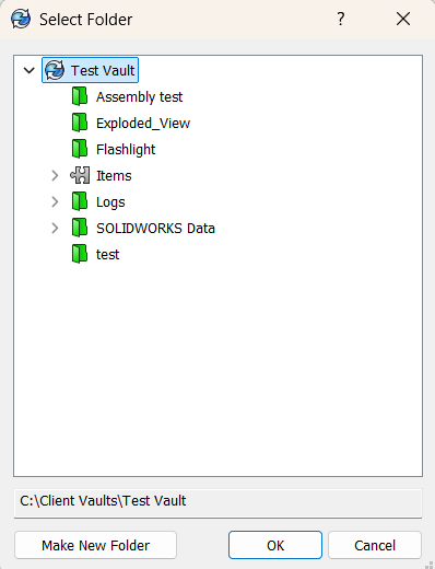 选择工作流通知文件夹