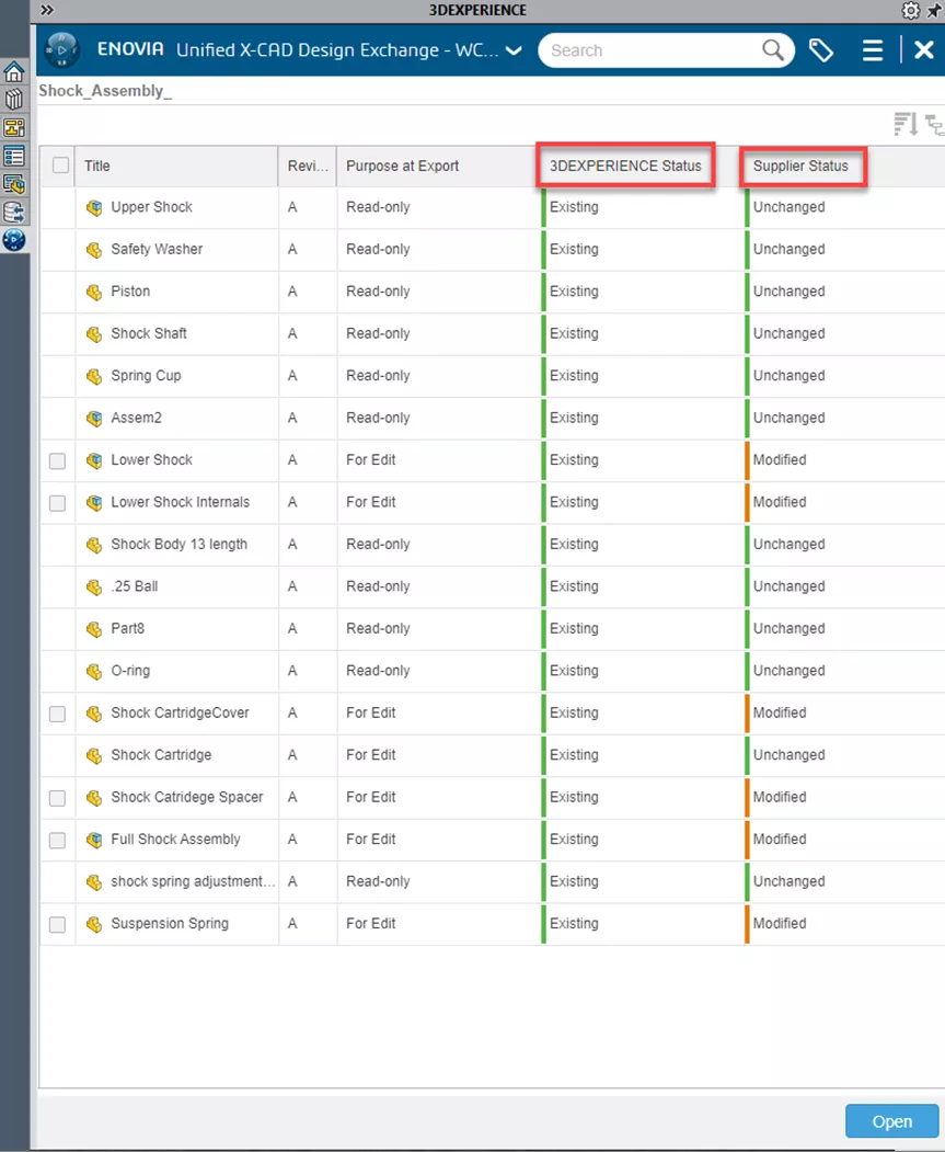 3DEXPERIENCE 状态：文件是否已存在于平台