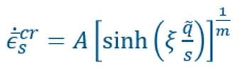 蠕变应变率公式