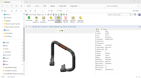使用eDrawings按钮预览图像