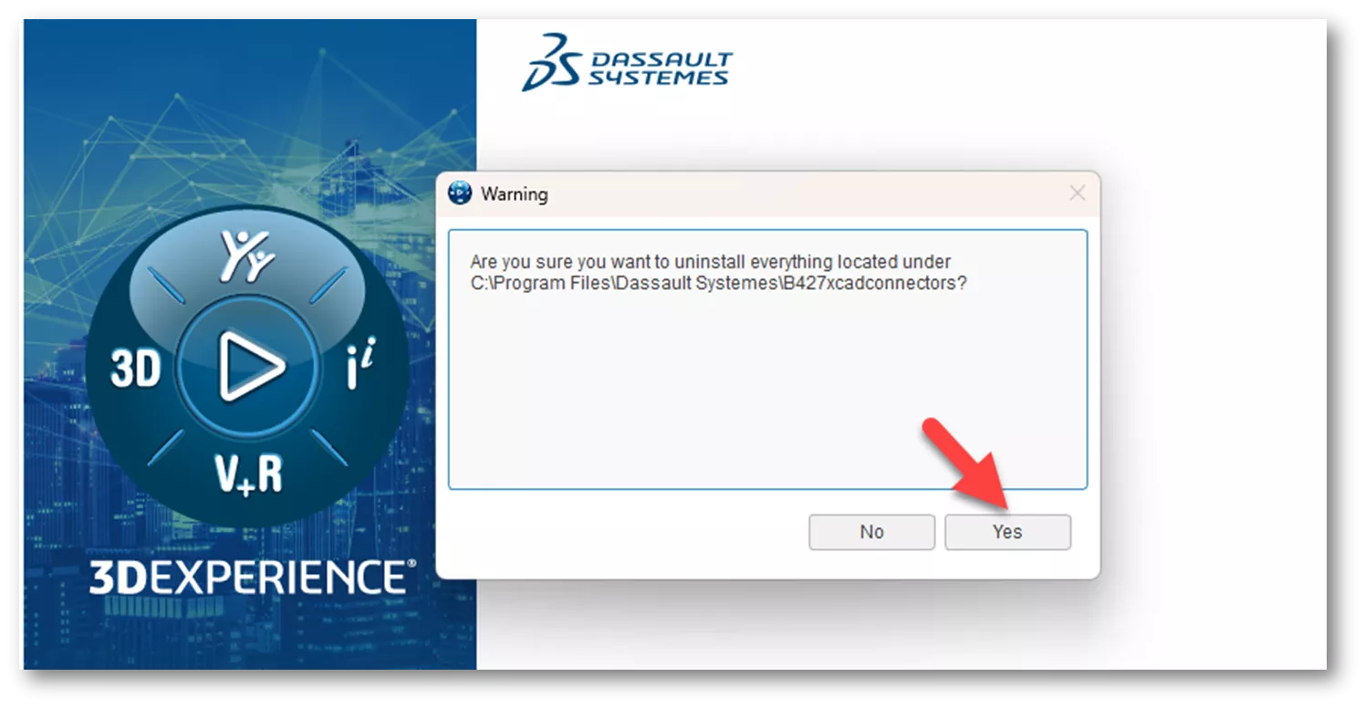 系统将弹出卸载确认对话框，点击是