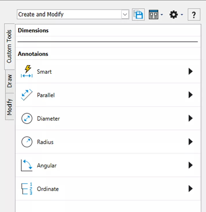依次对线性、平行、直径、半径、角度、坐标标注命令重复上述操作