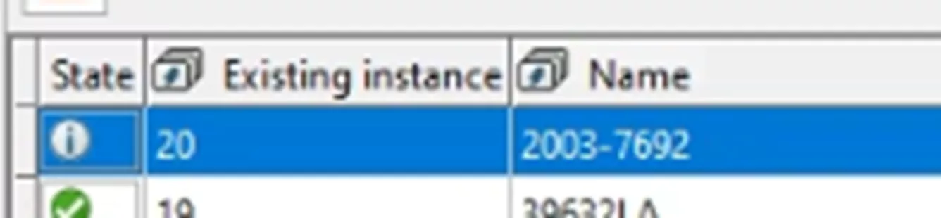 显示该对象在项目中的使用数量（示例中符号2003-7692共使用 20 次）