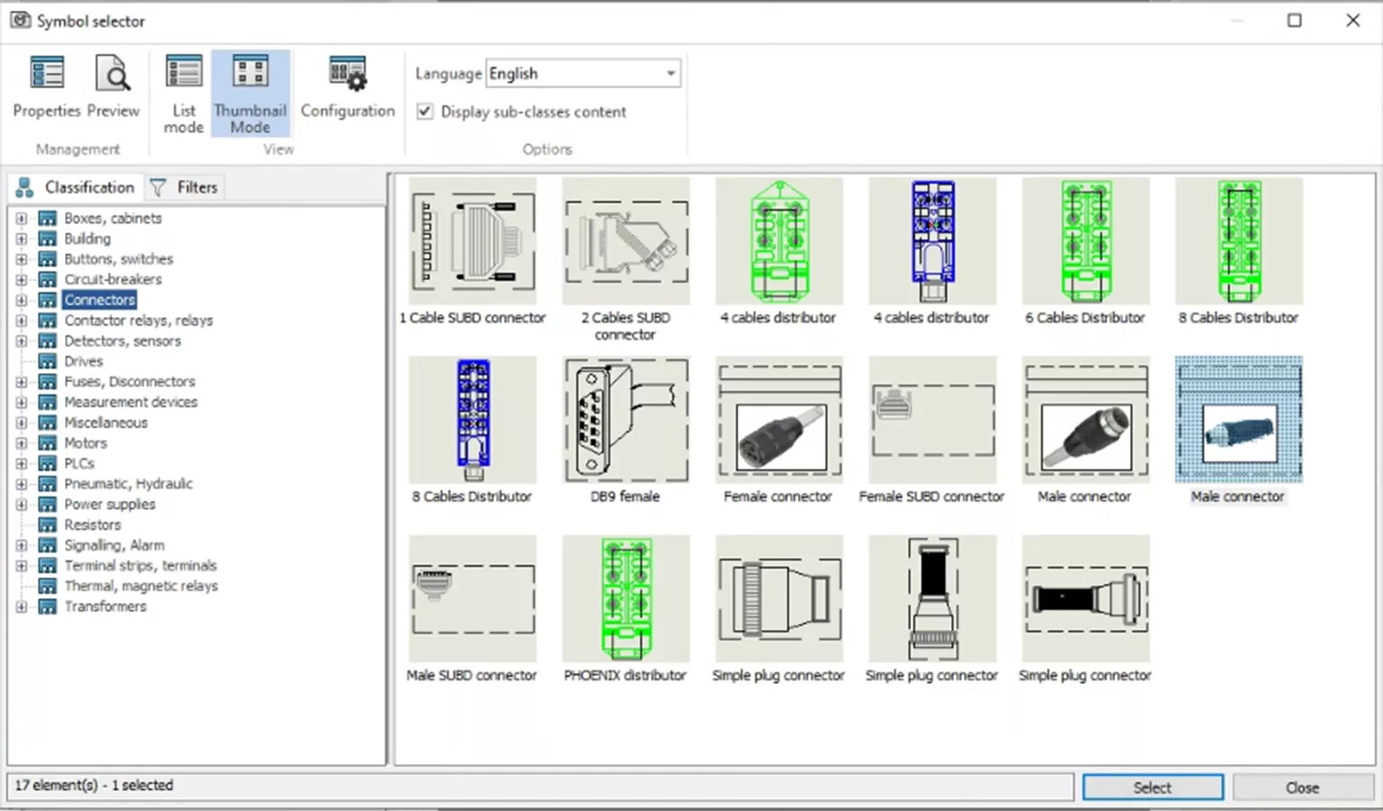 双击单元格后，会打开符号选择器，并自动筛选与当前对象匹配的可选列表